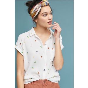 Anthropologie Rails Whimsy Buttondown XS